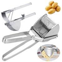 FLAVORA Masher POTATO RICER PUREE MASHER in Silver | Size: 0.6m2