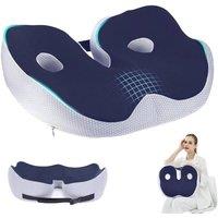 NESTLUNE Orthopaedic Chair Seat Cushion in Blue | Size: 100 cm x 190 cm