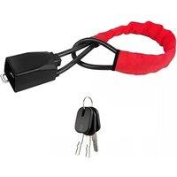 NESTLUNE Steering Wheel Lock Titan Lock Car Accessories in Red