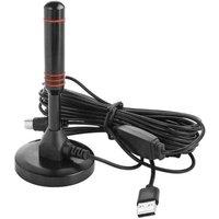 NESTLUNE Digital Freeview Antenna Truck Boat Campervan Gain in Black