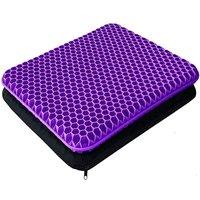 FLAVORA Orthopaedic Gel Breathable Seat Cushion Pad in Purple | Size: 100 cm x 190 cm