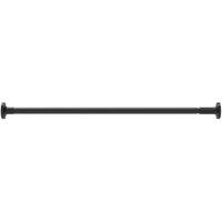 FLAVORA 70cm - 120cm Extendable Telescopic Shower Curtain Pole Rail in Black | Size: 180 cm width x 180 cm drop