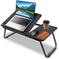 FLAVORA Portable Lap Desk Tray with Book Stand in Black | Size: 0.6m2
