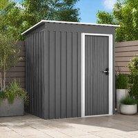 STILVORA Garden Shed with Sliding Door in Light Grey
