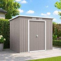 STILVORA Garden Shed with Foundation Kit Grey