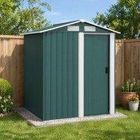STILVORA Garden Shed 152 x 132 cm with Sliding Door in Green