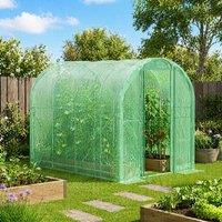 STILVORA Walk-in Polytunnel Greenhouse 2.95 x 1.95m in Green