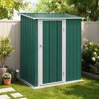 STILVORA Garden Storage Shed with Hinged Door in Green