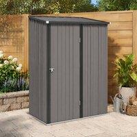 STILVORA Garden Shed 5.3 x 3.1ft in Light Grey