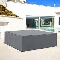 STILVORA Garden Furniture Cover 225 x 210 cm with Pull Cord in Grey