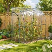 STILVORA Walk-In Greenhouse 214 x 118 cm with Zipped Door in Clear