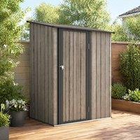 STILVORA Garden Storage Shed with Hinged Door in Grey