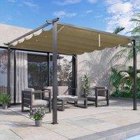 STILVORA Pergola Replacement Canopy 250 x 255 cm in Beige