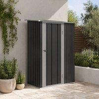 STILVORA Garden Storage Shed with Lockable Door Grey