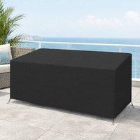 STILVORA 3 Seater Sofa Cover 218 x 111 x 63-101 cm Black