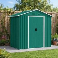 STILVORA Garden Storage Shed with Double Sliding Doors & Vents in Green