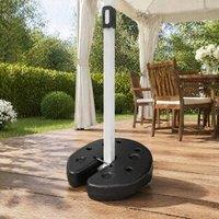 STILVORA Gazebo Weights Set of 4 with Securing Pins in Black