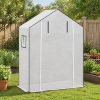 STILVORA Greenhouse Cover Replacement 140 x 73 x 190 cm White