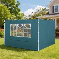 STILVORA Gazebo Side Panels 3 m with Window in Green