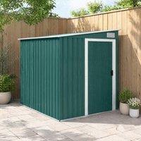 STILVORA Garden Shed with Shelves & Sliding Door in Green
