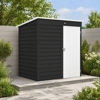 STILVORA Garden Storage Shed 192 cm with Lockable Door in Grey