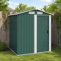 STILVORA Garden Shed 152 x 132 cm with Sliding Door in Green