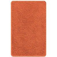 Berkfield Home Bath Mat Rectangular Orange 50x80 cm Polypropylen Non-Slip | Size: Medium