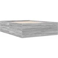 Berkfield Home Bed Frame without Mattress Grey Sonoma 140x200 cm