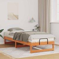 Berkfield Home Bed Frame Brown 80 x 210 cm Solid Pine Wood