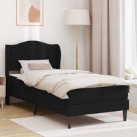 Berkfield Home Bed Frame with Headboard Black 90 x 190 cm Faux Leather
