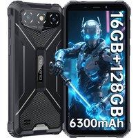 OUKITEL G3 Rugged Smartphone, 6 HD Display, 16GB RAM + 128GB ROM, 6300mAh in Black