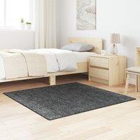 Berkfield Home Shaggy Rug with Latex Backing Dark Grey 120x120 cm | Size: Medium