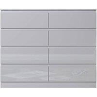 SPETLEK White 8 Drawer Chest