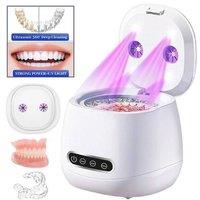 NESTLUNE Dental Pod 52kHz Ultrasonic Denture Cleaner 200ML in White | Size: 100 cm x 15 cm