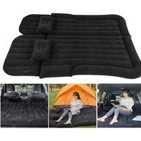 FLAVORA SUV Car Inflatable Air Mattress with Pump Pillows in Black | Size: Double