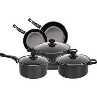 Havendro Black 8pc Nonstick Cookware Set w/ Lids
