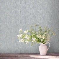 Havendro Plain Stripe Smooth Texture Wallpaper in Blue