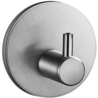 VOGREX 5Pcs Waterproof Stainless Steel 3M Adhesive Wall Hooks in Silver