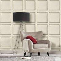 Nordara Coving 3D Wood Panelling Wallpaper in Beige