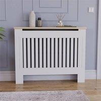 SPETLEK White Modern Radiator Cover Wood Medium - 833 x 1110 x 190 mm | Size: 0.6m2