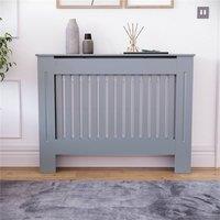 SPETLEK Cabinet MDF Slats Grey Medium (82 x 111 x 19 cm) | Size: 0.6m2