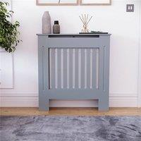 SPETLEK Cabinet MDF Slats Grey Small (82 x 78 x 19 cm) | Size: 0.6m2