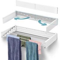 EONLION Wall Mounted 100cm Clothes Dryer White | Size: 100 cm