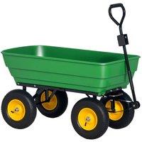 NESTLUNE 125L Garden Cart Trolley Dump Wheelbarrow in Green | Size: 1.25kg