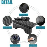 VOGREX Inflatable Car Rear Seat Mattress Bed Medium Large Car Camping Use in Black
