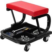 VOGREX Padded Swivel Mechanics Creeper Seat Garage Work Trolley Chair
