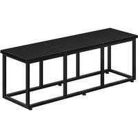 FORGEVIO 120 cm Dining Bench, Industrial 120 x 30 x 46 L x H x H in Black