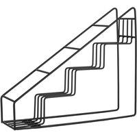 Havendro 4 Tier Stainless Steel Coffee Syrup Rack in Black