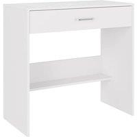 ERGOVEXA Dressing Table Vanity Makeup Computer Desk with Storage Drawers in White