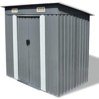 Berkfield Home Garden Shed Grey Metal